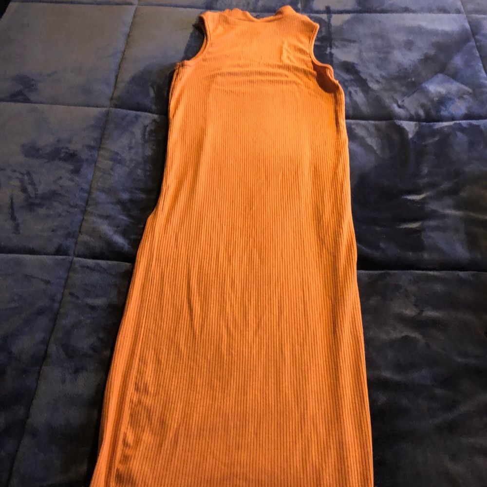 Long orange dress size sm